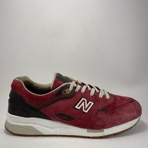 New Balance 1600 Barbershop Red Mens Size 12 Trainer Low Runner Suede Athletic